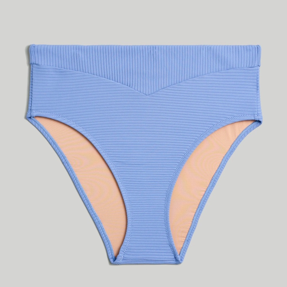 Madewell Ribbed High-Cut Bikini Bottom